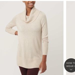 NEW! NEVER WORN! LOFT Cowl Neck Tunic Sweater